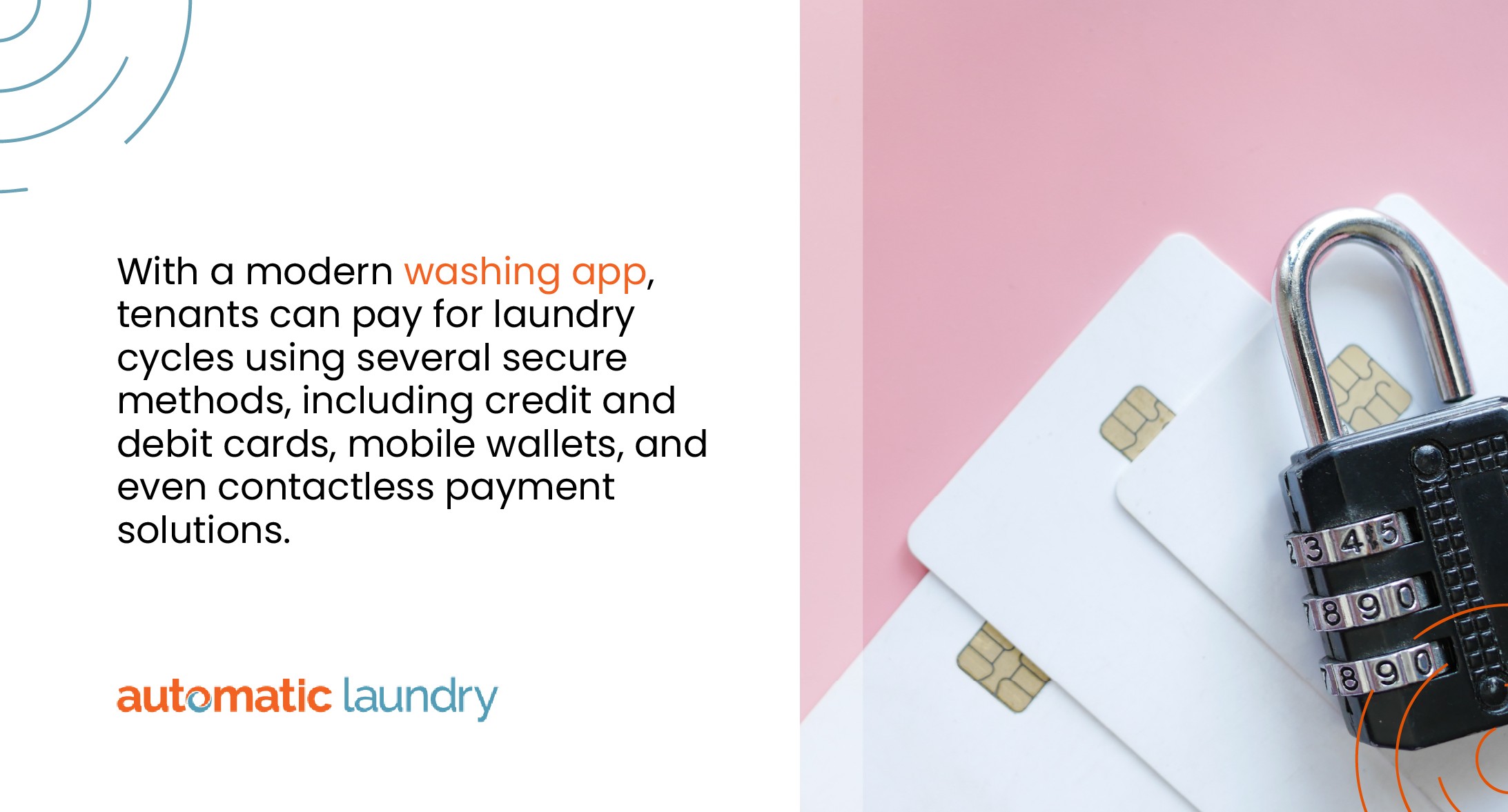 Ways to pay using a modern washing app