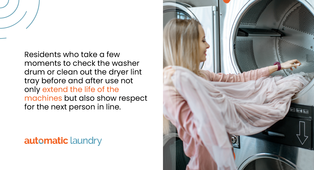 Keeping things clean is a key component of dorm laundry room etiquette