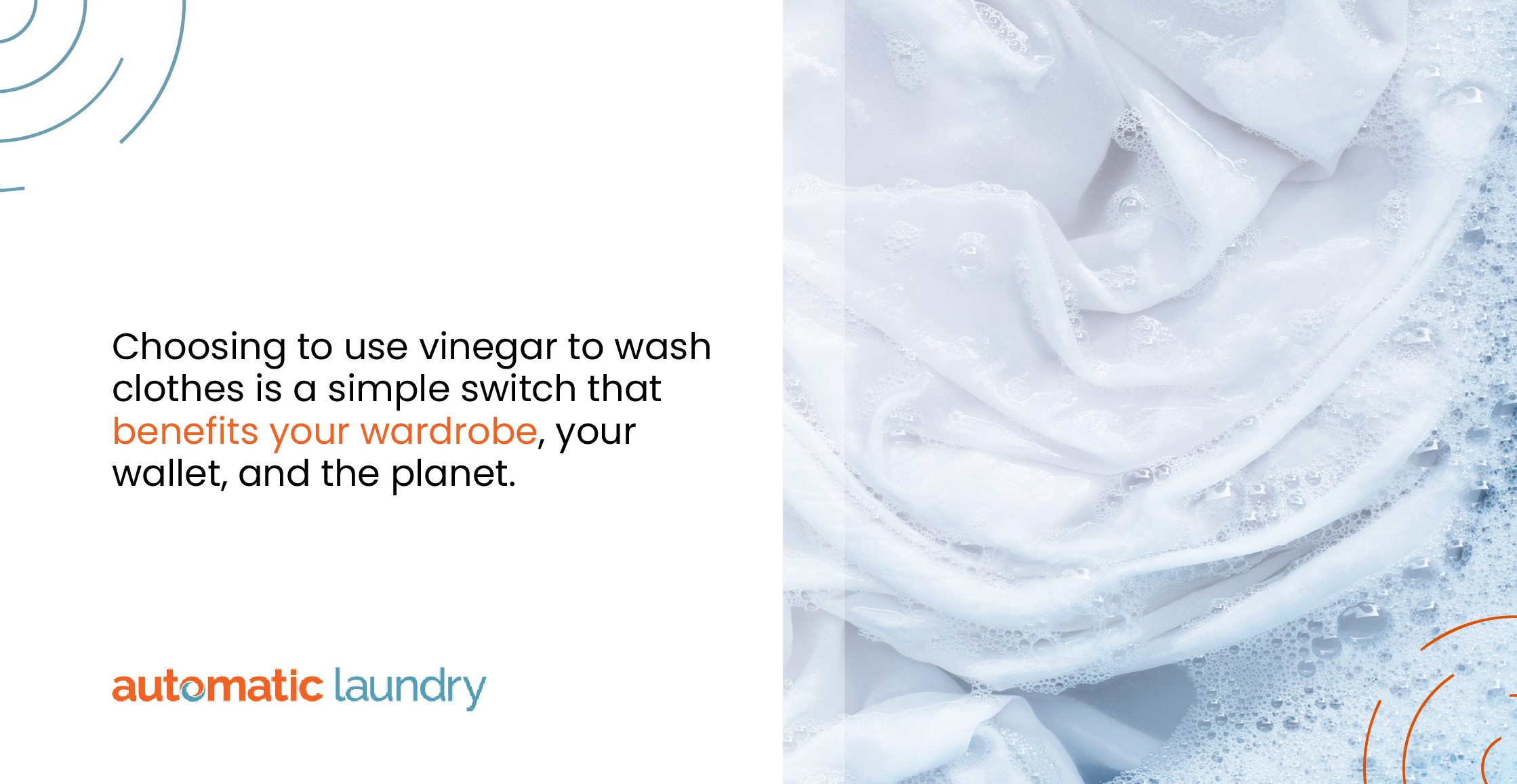 Choosing to use vinegar to wash clothes is a simple switch that benefits your wardrobe