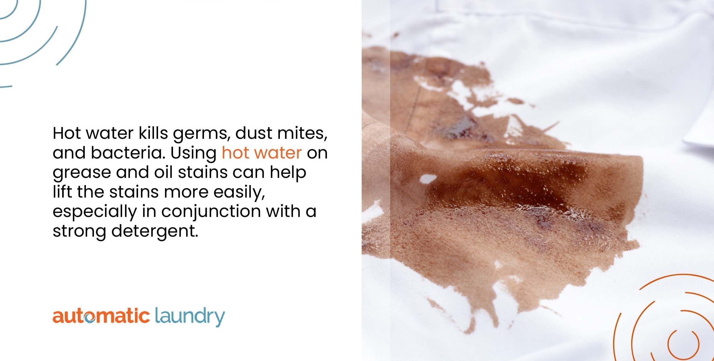 Limiting your use of hot water in your pay washing machine helps preserve your clothes