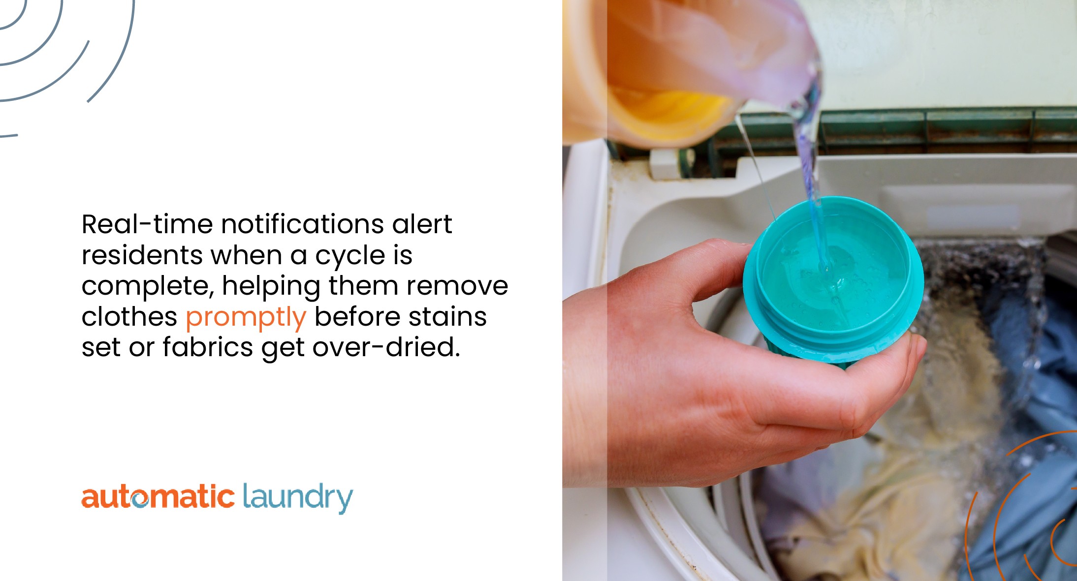 Real-time laundry cycle tracking