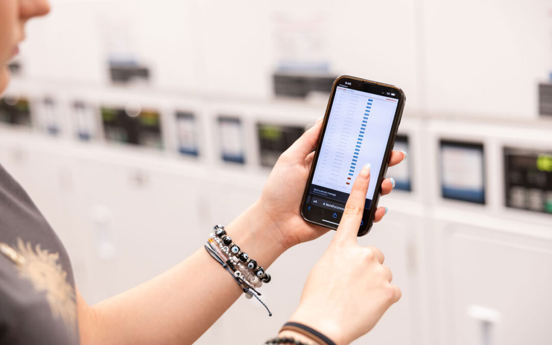 laundry equipment with mobile app