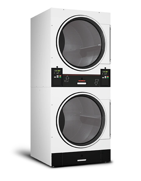 Image of the institutional laundry equipment machine, the SpeedQueen Stack Tumble Dryer with a 45 pound capacity