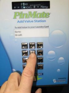 add value to laundry card