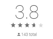Google Store Rating For LaundryConnect Pay
