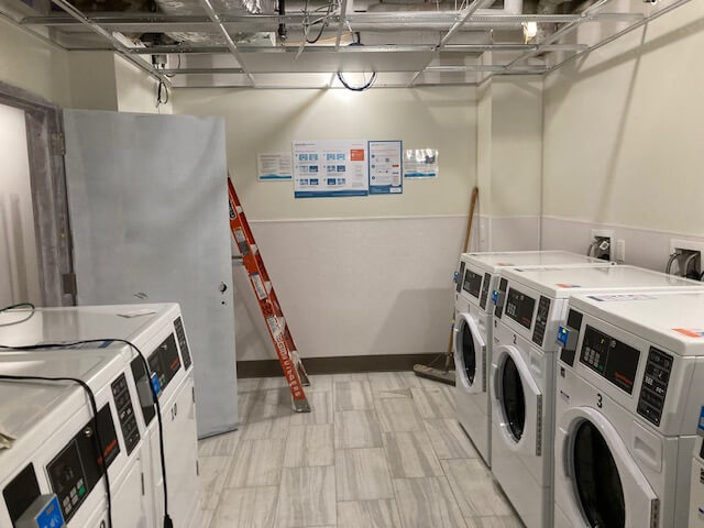 new laundry equipment installation